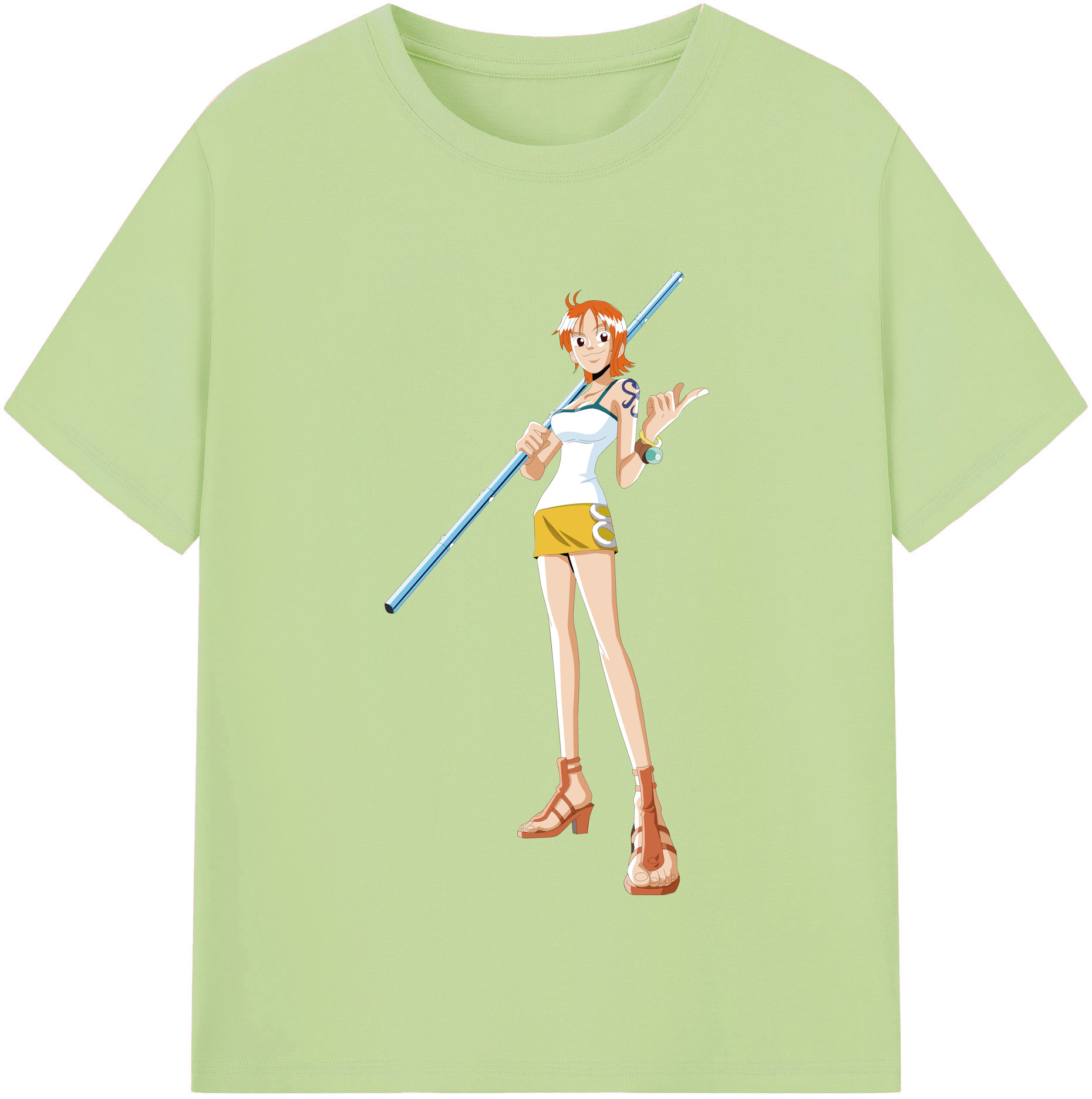 ワンピース ナミ ONE PIECE Nami 綿100％半袖Tシャツ（フロントプリント）